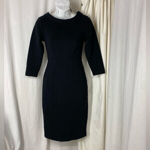 BODEN 2P Collar OTTOMAN Black Dress Jackie O